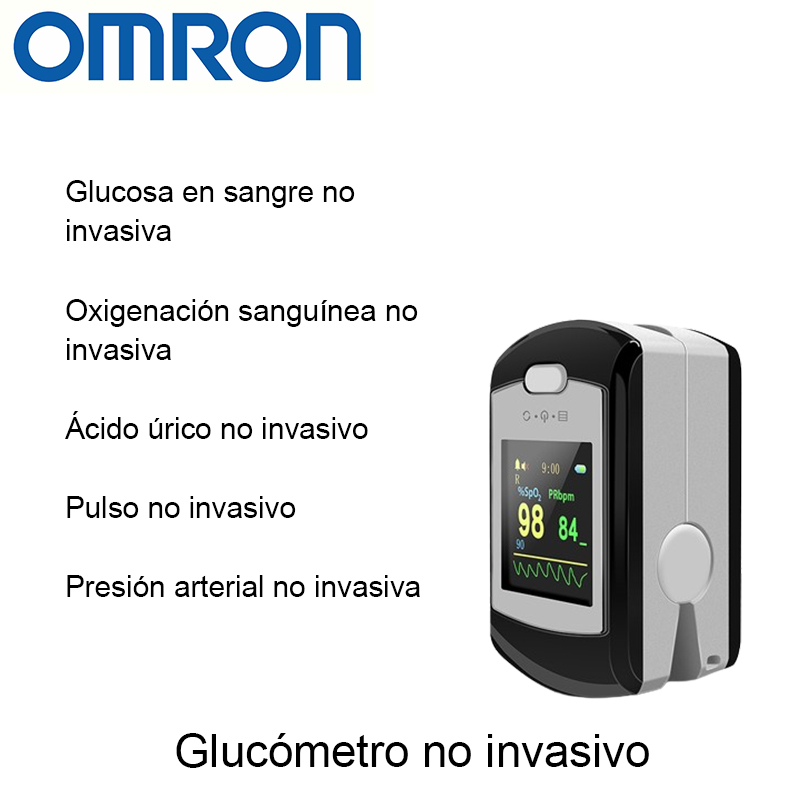 T02 (glucemia no invasiva + oxígeno en sangre no invasivo + ácido úrico no invasivo + frecuencia cardíaca no invasiva + presión arterial no invasiva)